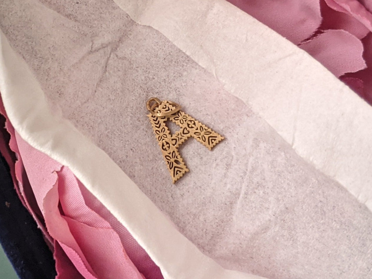 Typecraft × Protagonist Barmer Katab Letter & Number Pendant | Gold, Silver, Bronze | Geometric floral cutwork style of Rajasthan, India