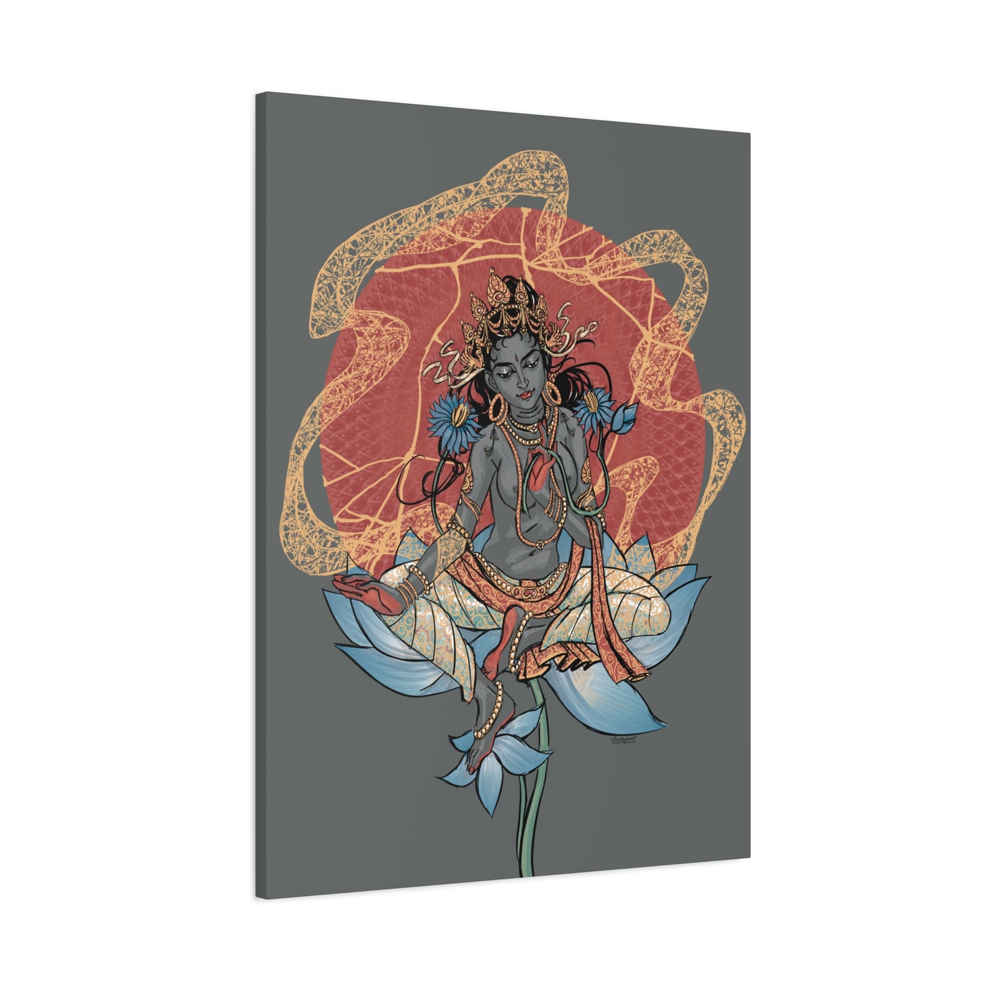 Goddess of Compassion Rainbow Tara Matte Canvas