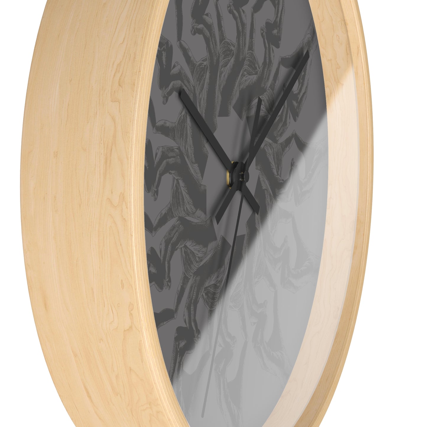 Openhearted Heart Hands Dilating Pupil Wall Clock