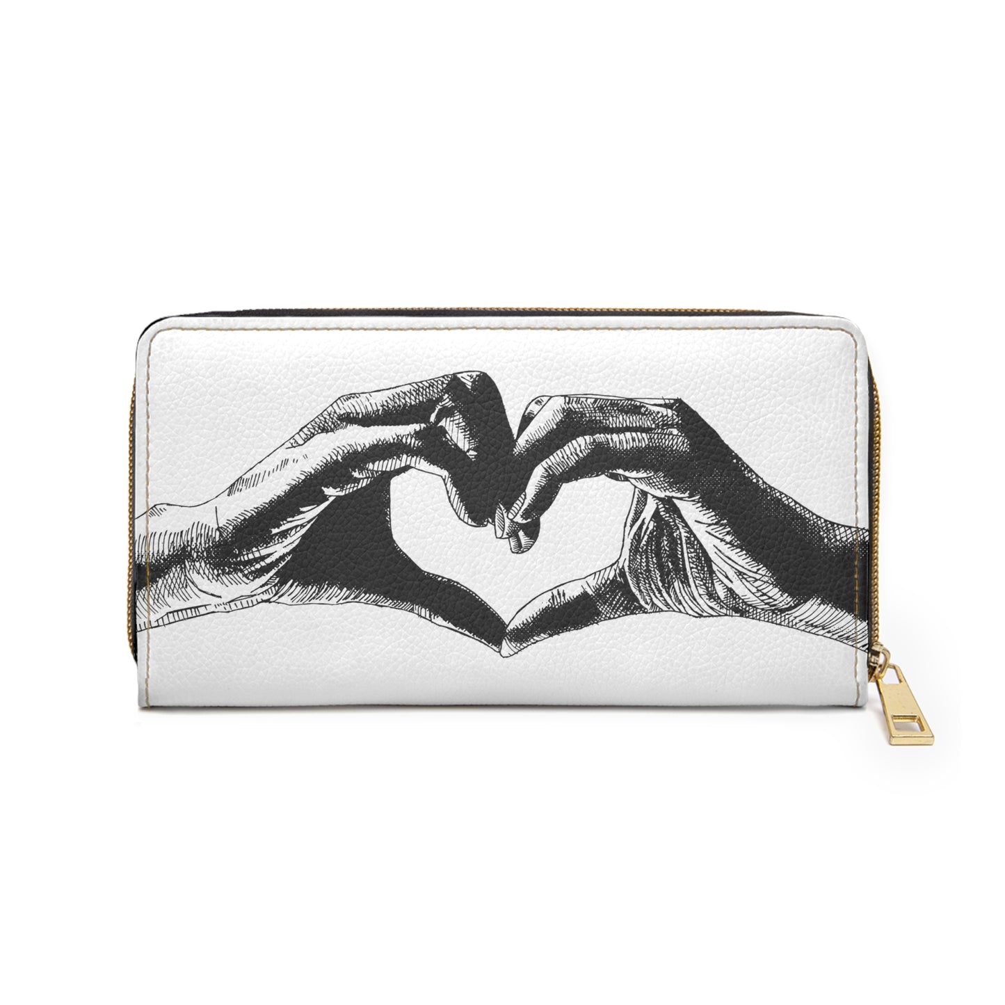 Heart Hands Zipper Wallet