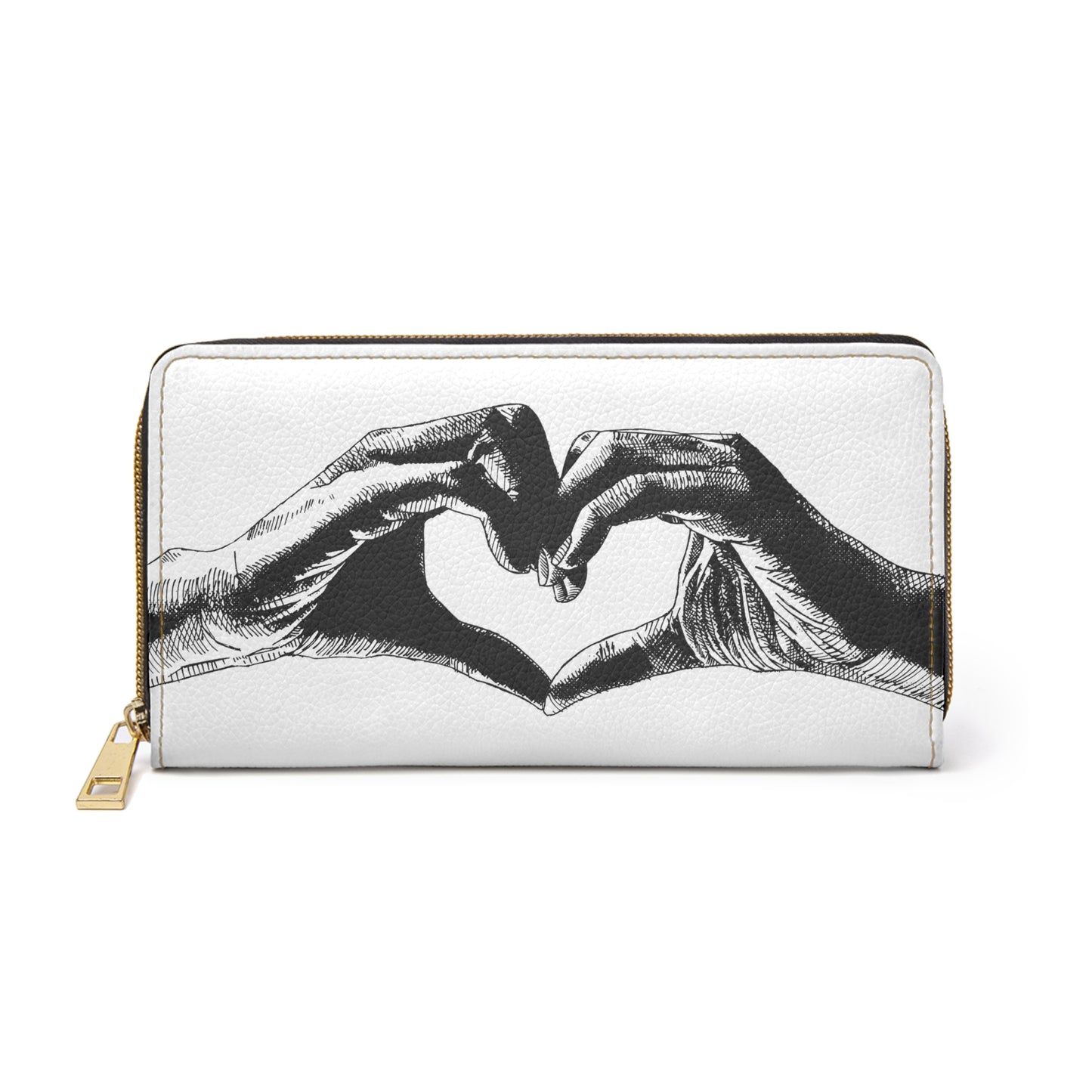 Heart Hands Zipper Wallet