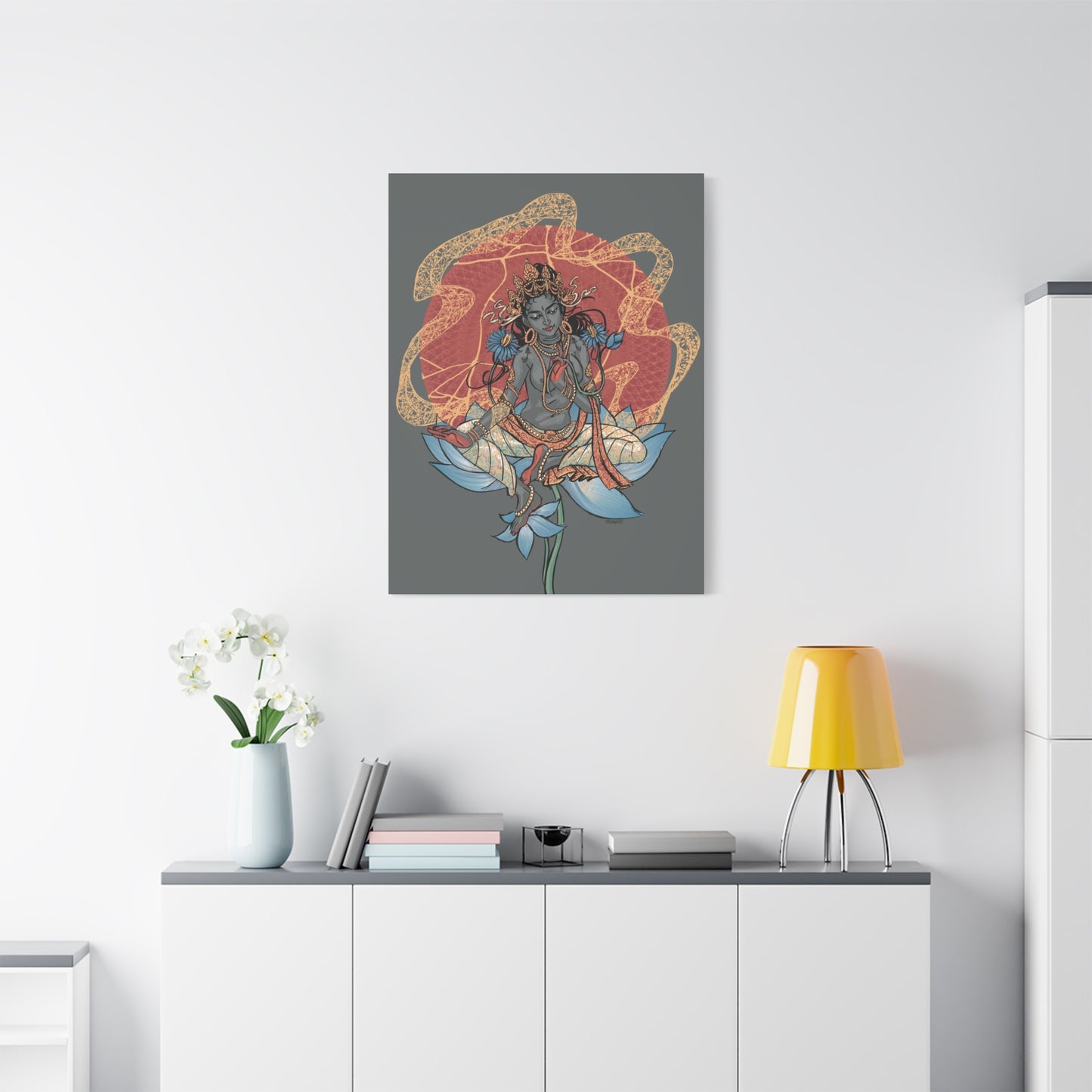 Goddess of Compassion Rainbow Tara Matte Canvas