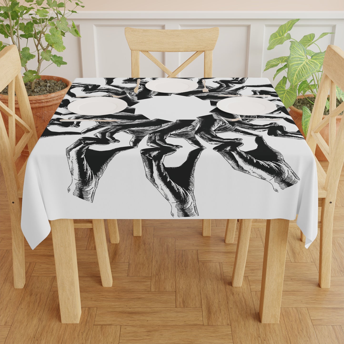 Openhearted Heart Hands Tablecloth