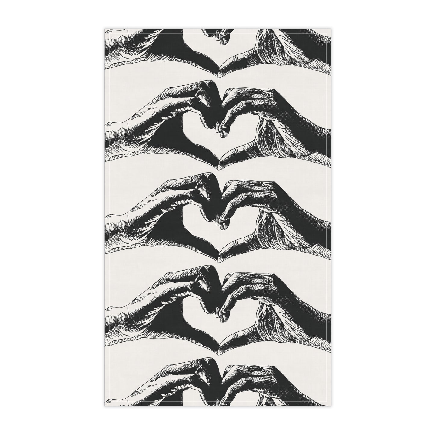 Openhearted Heart Hands Tea Towel