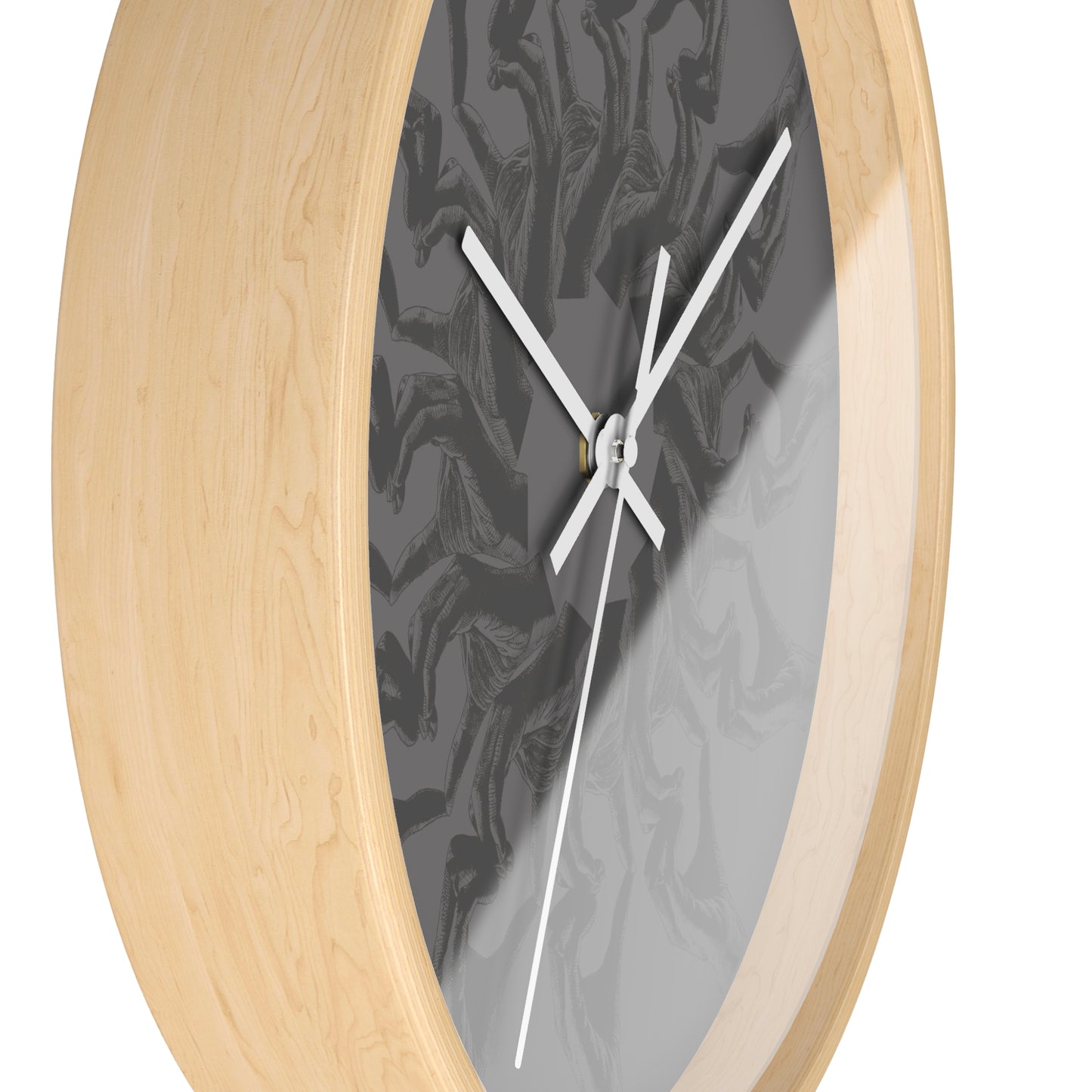 Openhearted Heart Hands Dilating Pupil Wall Clock