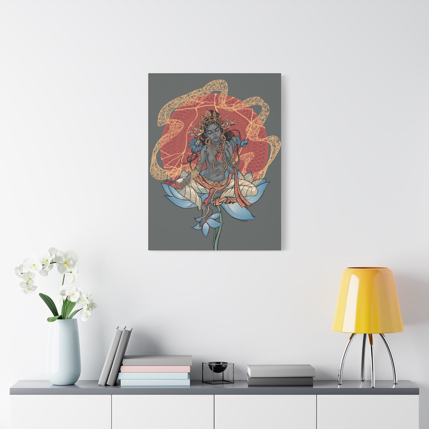 Goddess of Compassion Rainbow Tara Matte Canvas