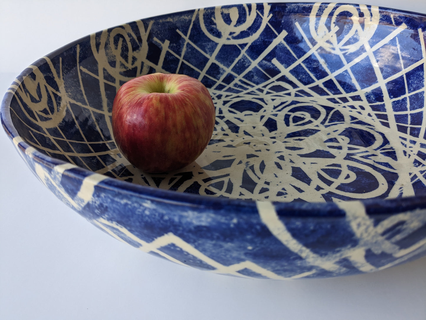 Caffeinated Spider × Emergent Lotus 15" Diameter Giant Statement Cobalt Bowl (in-person pickup only)