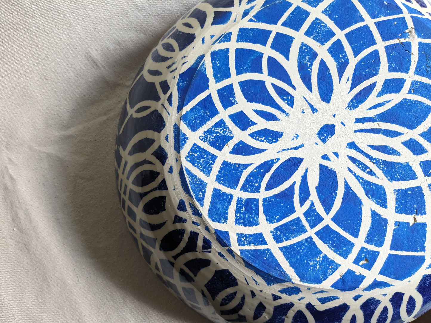 Caffeinated Spider × Emergent Lotus 15" Diameter Giant Statement Cobalt Bowl (in-person pickup only)