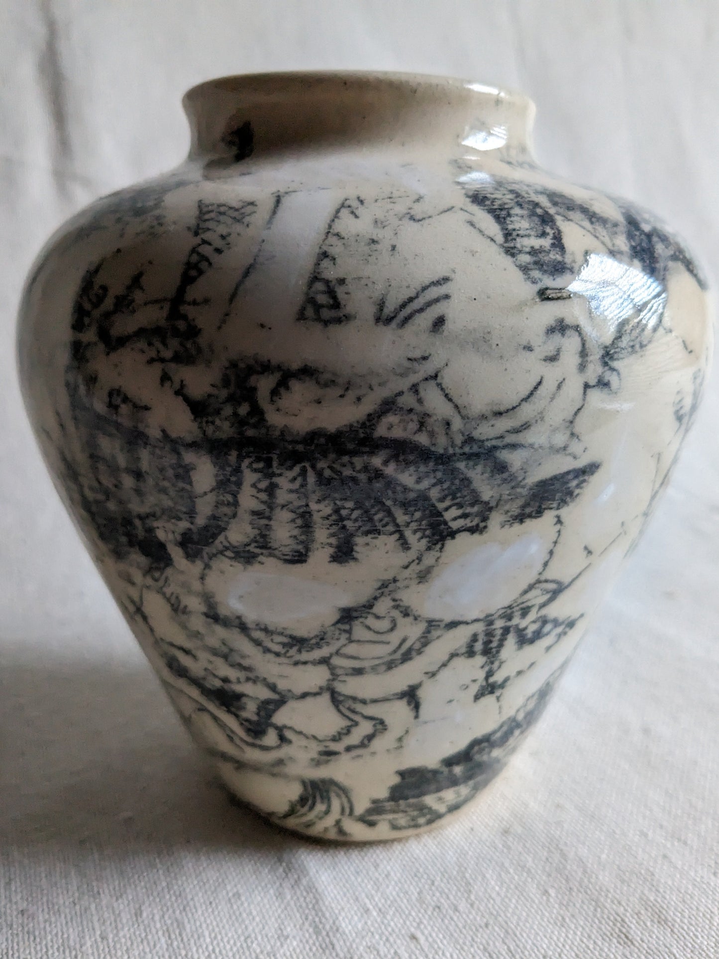 Equality Ardhanarishvara 6.5" Tall Monochrome Vase