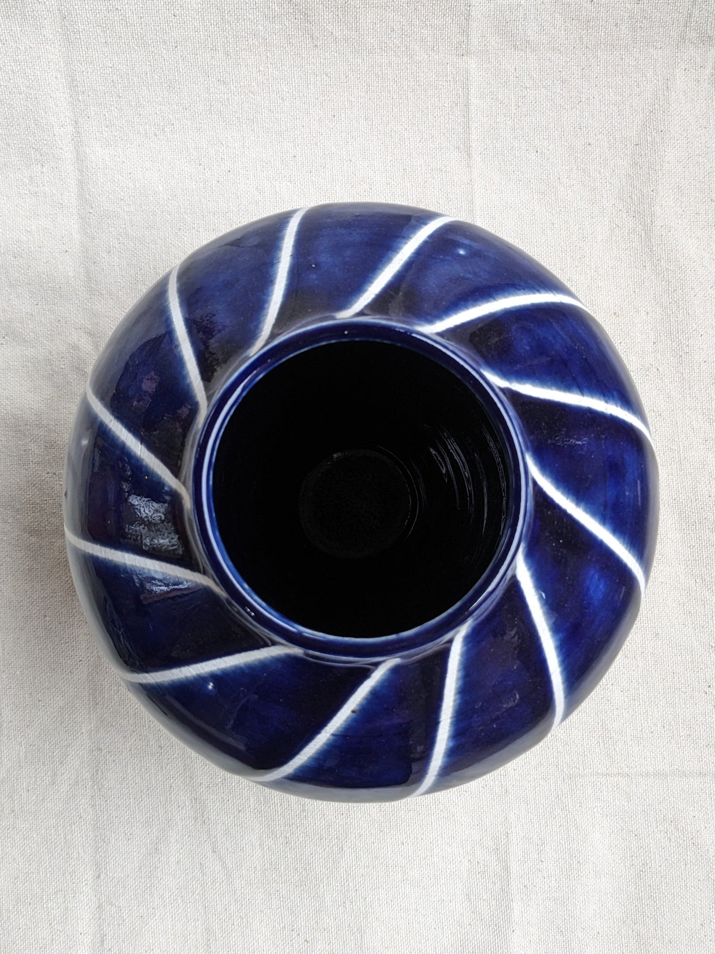 Caffeinated Spider 8" Tall Cobalt Vase (in-person pickup only)