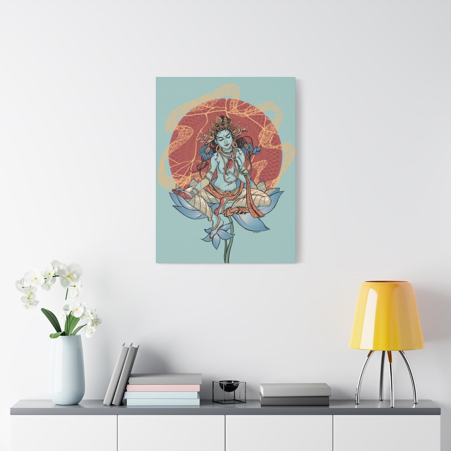 Goddess of Compassion Rainbow Tara Matte Canvas