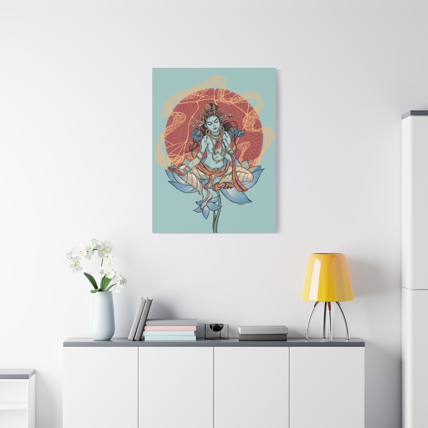 Goddess of Compassion Rainbow Tara Matte Canvas