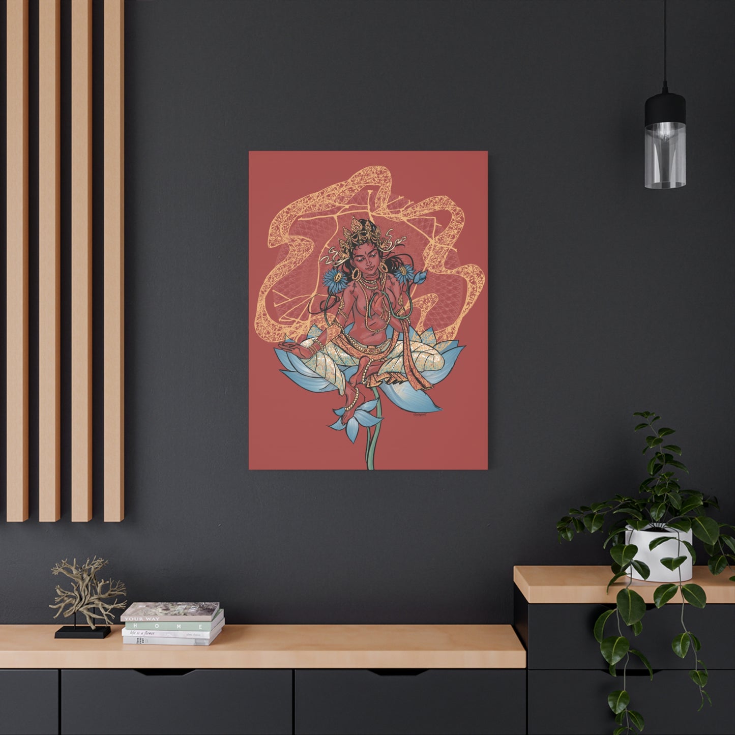 Goddess of Compassion Rainbow Tara Matte Canvas