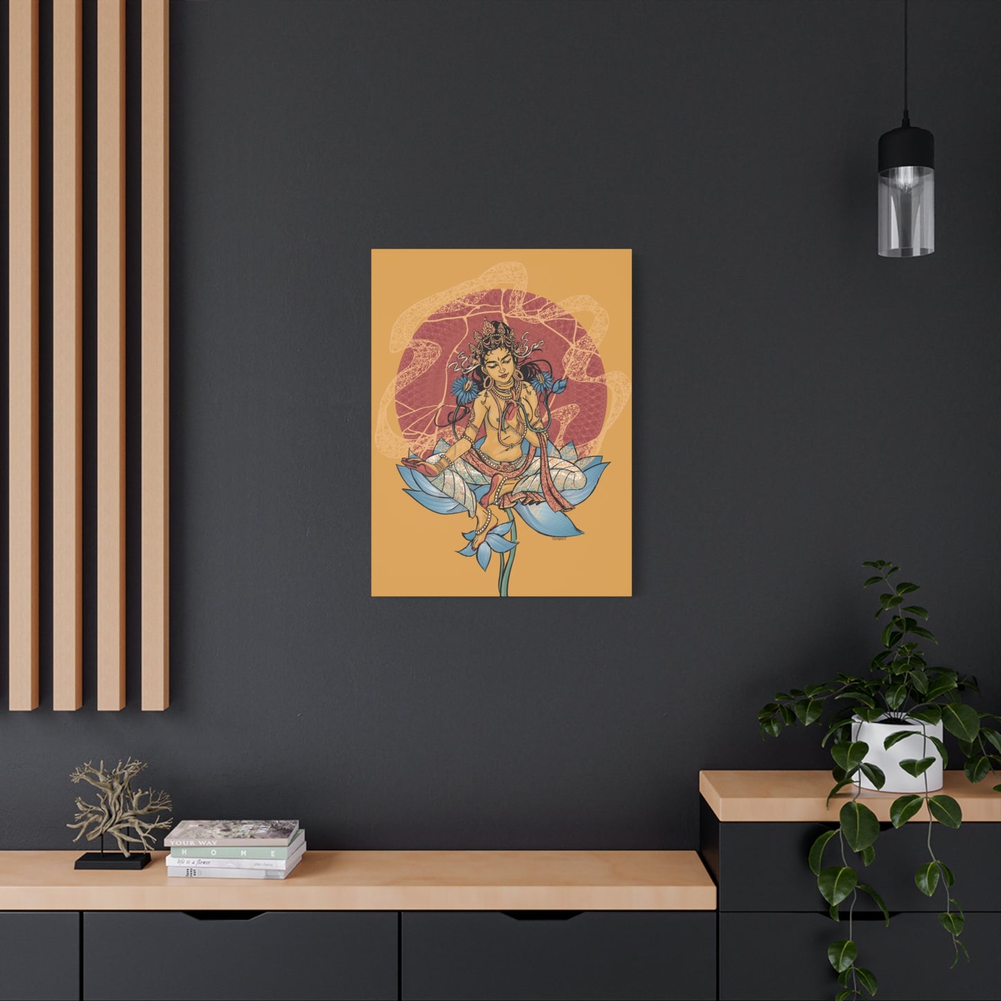 Goddess of Compassion Rainbow Tara Matte Canvas