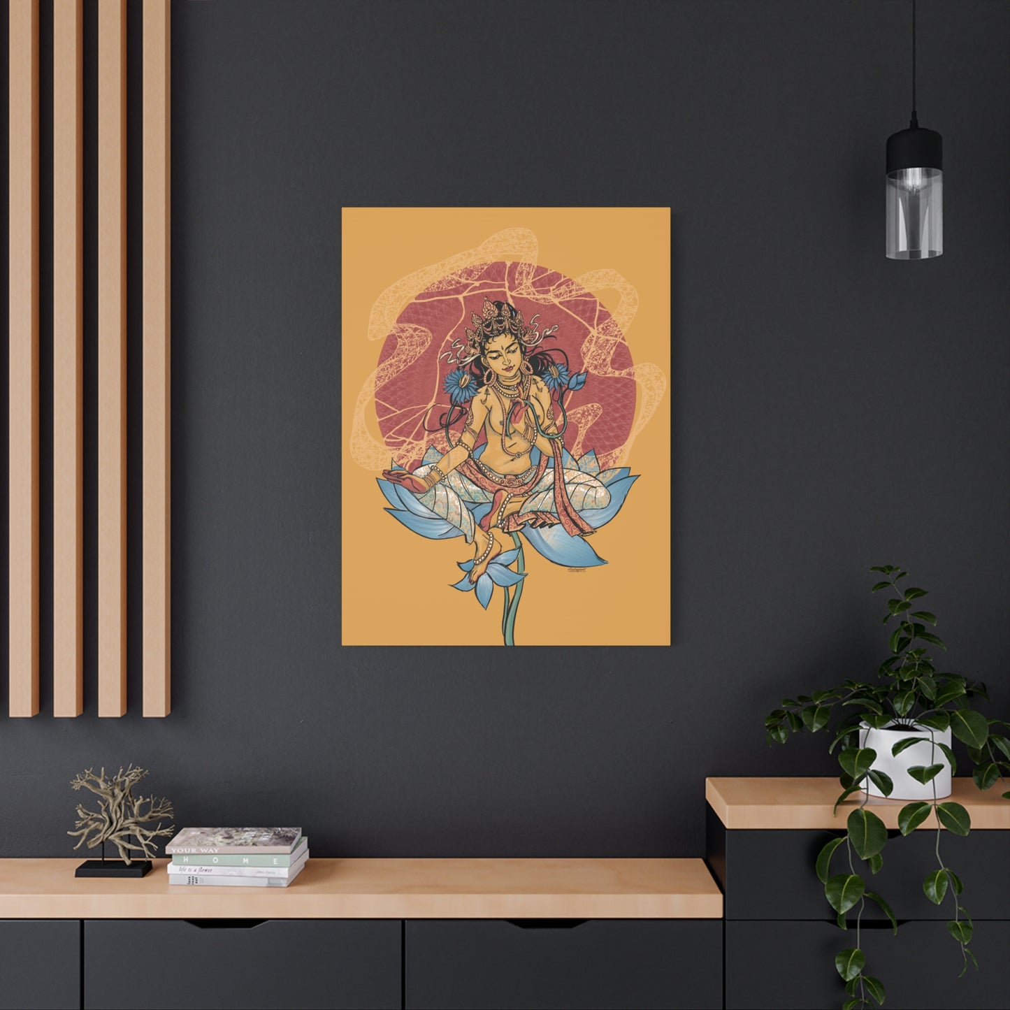 Goddess of Compassion Rainbow Tara Matte Canvas