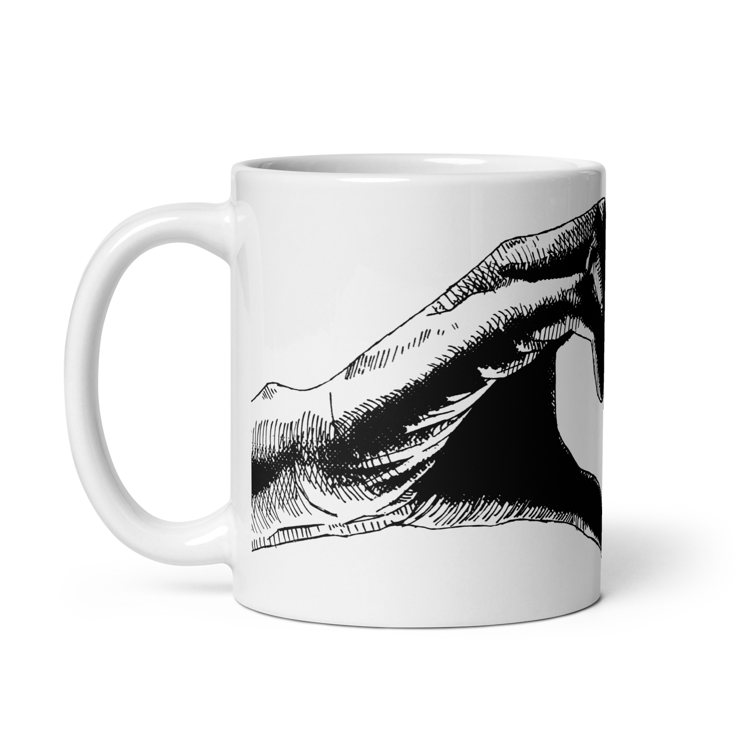 Openhearted Heart Hands Ceramic Mug